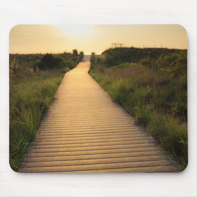 Wooden Walkway to Beach Mouse Pad (Front)