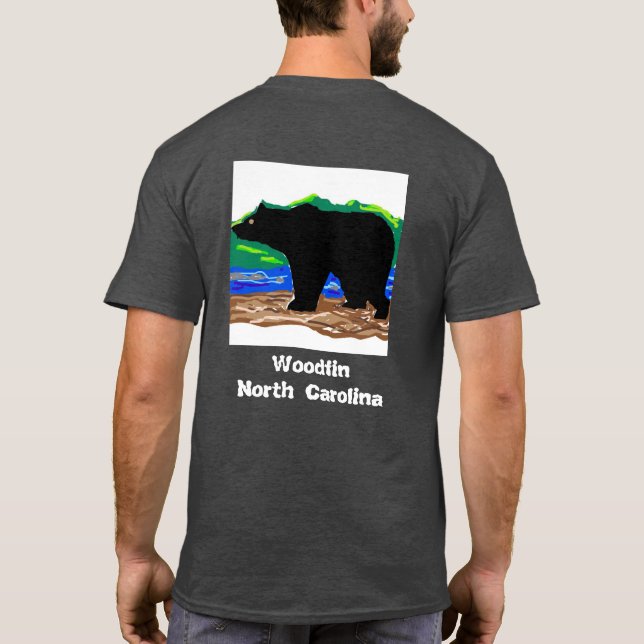 Woodfin T Shirt (with Bear Icon) (Back)