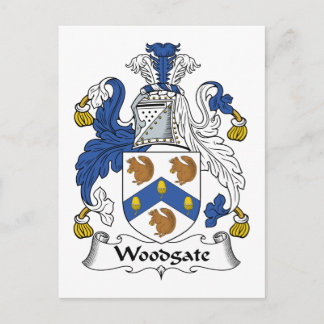 Woodgate Family Crest Postcard