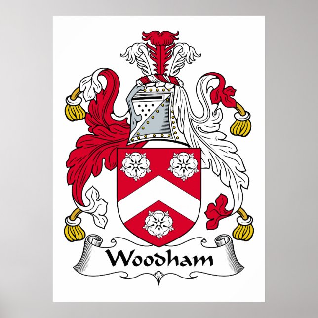 Woodham Family Crest Poster (Front)