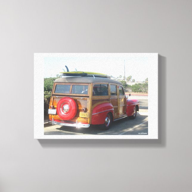 Woodie Wagon Canvas Print (Front)