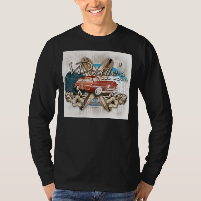 woodies and waves T-Shirt (Front)