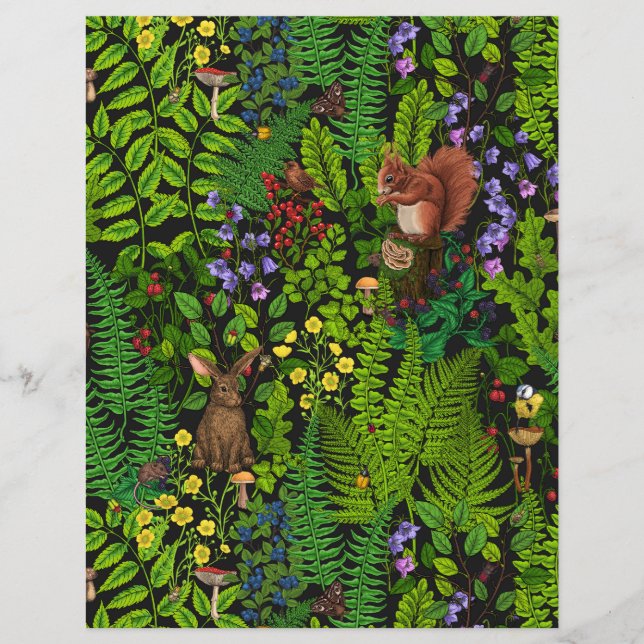 Woodland amimals and plants (Front)