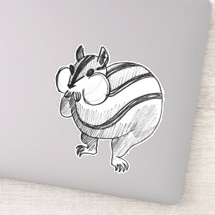 Woodland Animal Art Pencil Cute Chipmunk