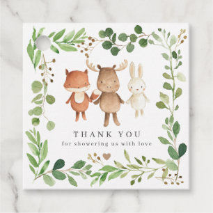 Woodland Animal Baby Shower Favor Tags   Gift Tags