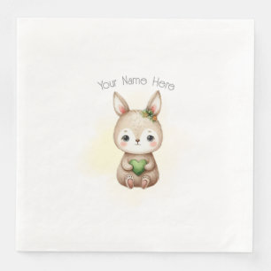 Woodland Animal Baby Shower Napkin