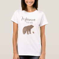 Woodland Animal Bear Fall Baby Shower Mama to be