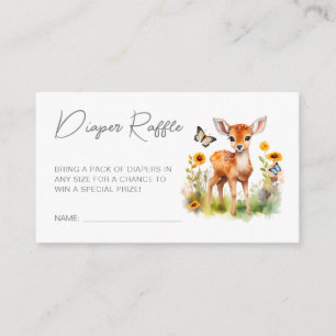Woodland Animal Deer Baby Shower Enclosure Card