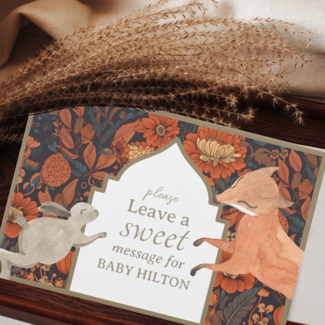 Woodland Animal Fall Baby Shower Guest Book (Creator Uploaded)