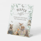 Woodland animal forest greenery Baby Shower diaper