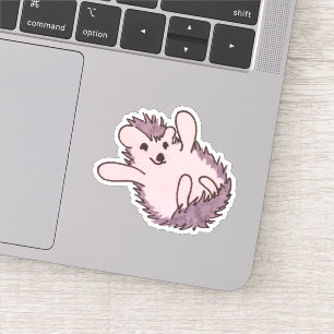 Woodland Animal Pink Cute Happy Hedgehog