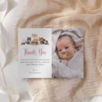 Woodland Animal Pink Pastel Floral Baby Shower