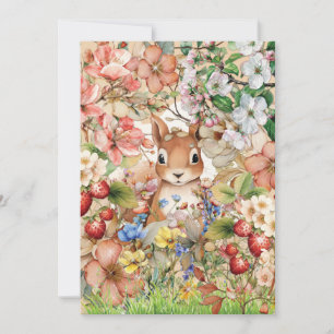 Woodland Animal Thank You Note Card