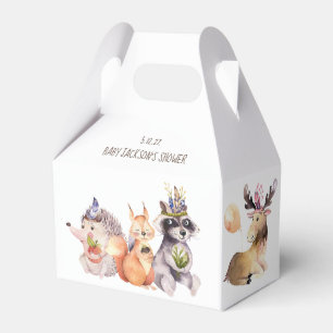 Woodland Animals 10 pk Party Favour Gable Box