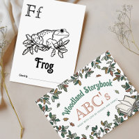Woodland Animals ABC Colouring Baby Shower Activit