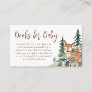 Woodland Animals Adventure Awaits Books for Baby Enclosure Card
