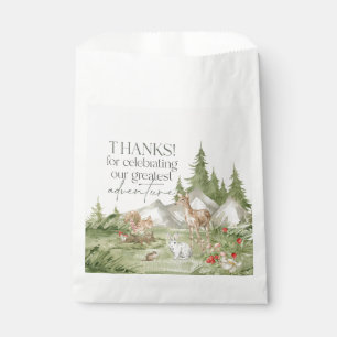 Woodland Animals Adventure Awaits Favour Sticker Favour Bags