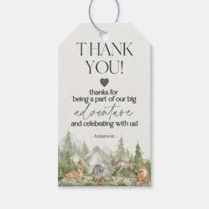 Woodland Animals  Adventure Awaits Favour Tag