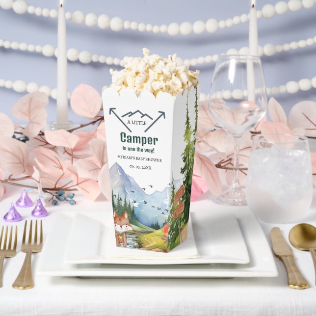 Woodland Animals Adventure Baby Shower Favour Box (Wedding)