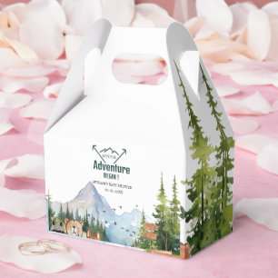 Woodland Animals Adventure Baby Shower Favour Box