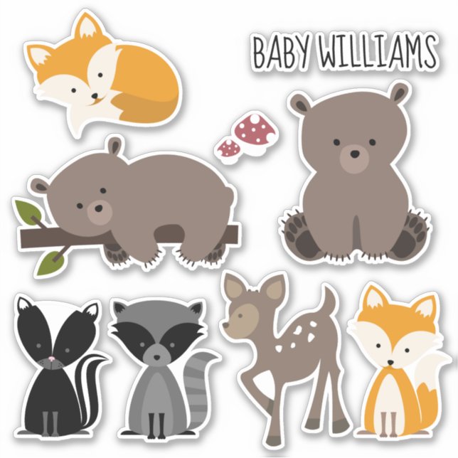 Woodland Animals Baby (Front)