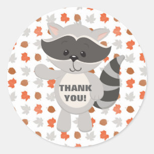 Woodland Animals Baby Racoon envelope seal