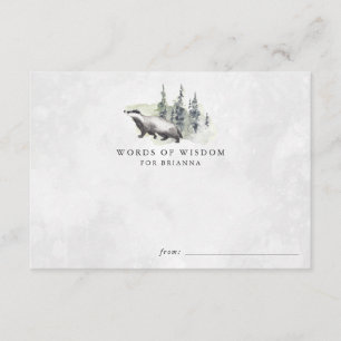 Woodland Animals Baby Shower Advice Cards