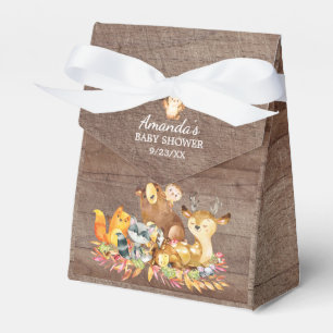 Woodland Animals Baby Shower Favour Box