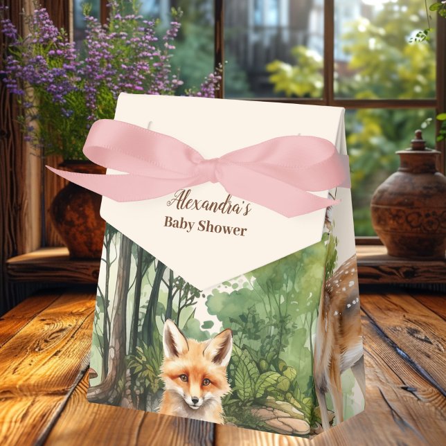 Woodland Animals Baby Shower Favour Box (Creator Uploaded)