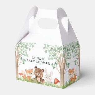 Woodland Animals Baby Shower  Favour Box