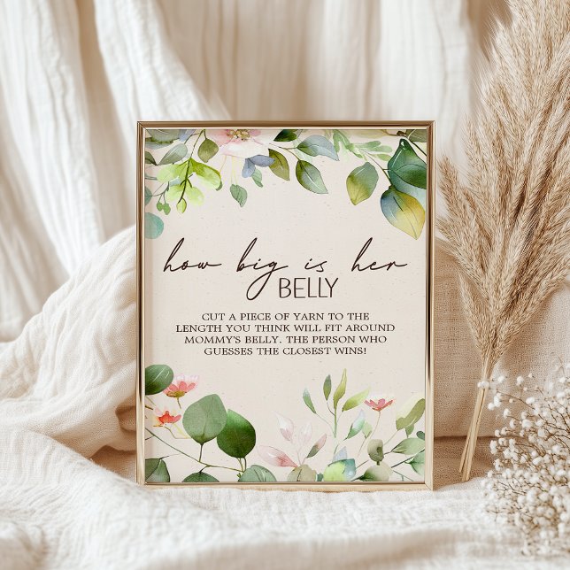 Woodland Animals Baby Shower Game Sign (Creator Uploaded)