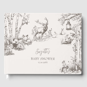 Woodland Animals Baby Shower Guest Book