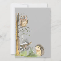 Woodland animals baby shower
