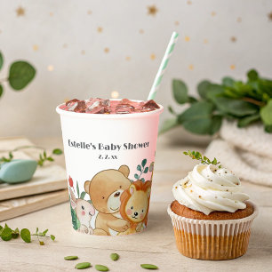 Woodland Animals Baby Shower Paper Cups