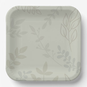 Woodland Animals Baby Shower Paper Plates
