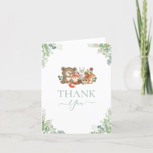 Woodland animals Baby Shower Thank you Enclosure Card