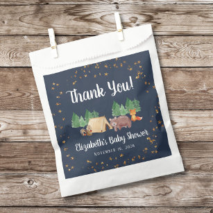 Woodland Animals Baby Shower Thank You Favour Bags