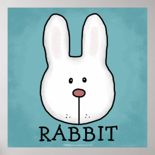 Woodland Animals-Best Forest Friends-RABBIT Poster