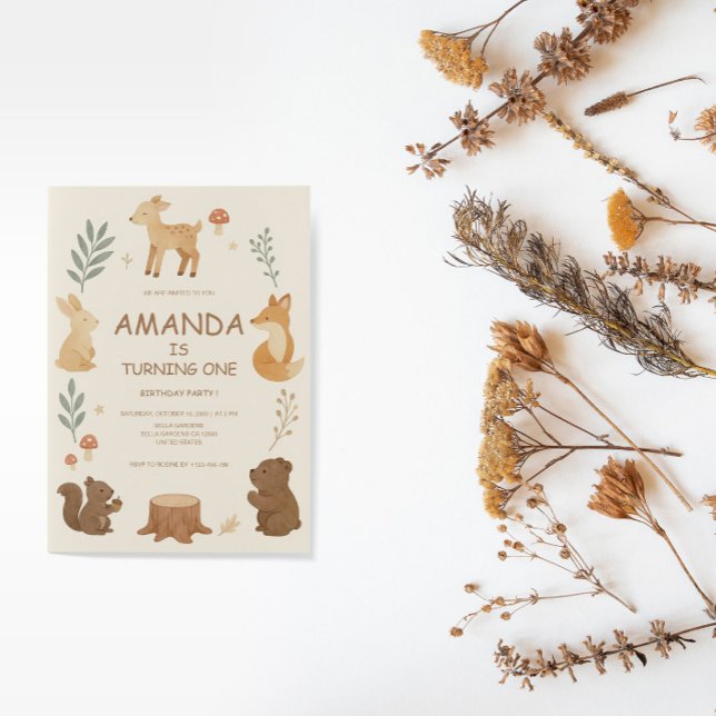 Woodland Animals Birthday Invitation (Creator Uploaded)