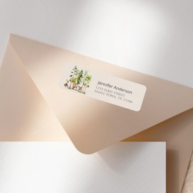 Woodland Animals Boho Baby Shower Address (Creator Uploaded)