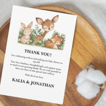 Woodland Animals Boho Greenery Baby Shower 