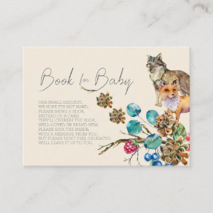 Woodland Animals Book For Baby Insert Card Fem