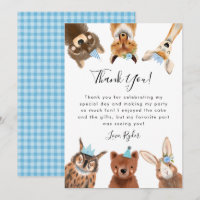 Woodland Animals Boy Birthday Party