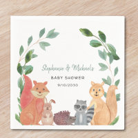 Woodland Animals Couples Baby Shower