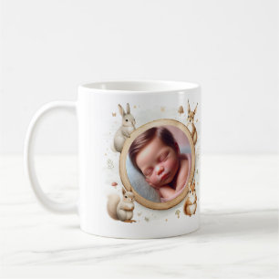 Woodland Animals Customisable Birth Announcement Coffee Mug