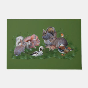 Woodland Animals Door Mat