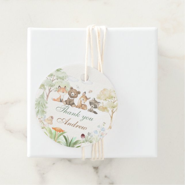 Woodland  Animals Favour Tags (In Situ)