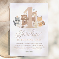 Woodland Animals First Birthday Party