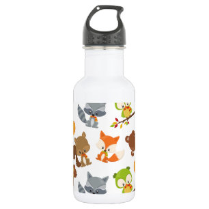 Woodland Animals, Forest Animals, Fall Animals 532 Ml Water Bottle