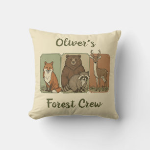 Woodland Animals - Forest Crew  Cushion